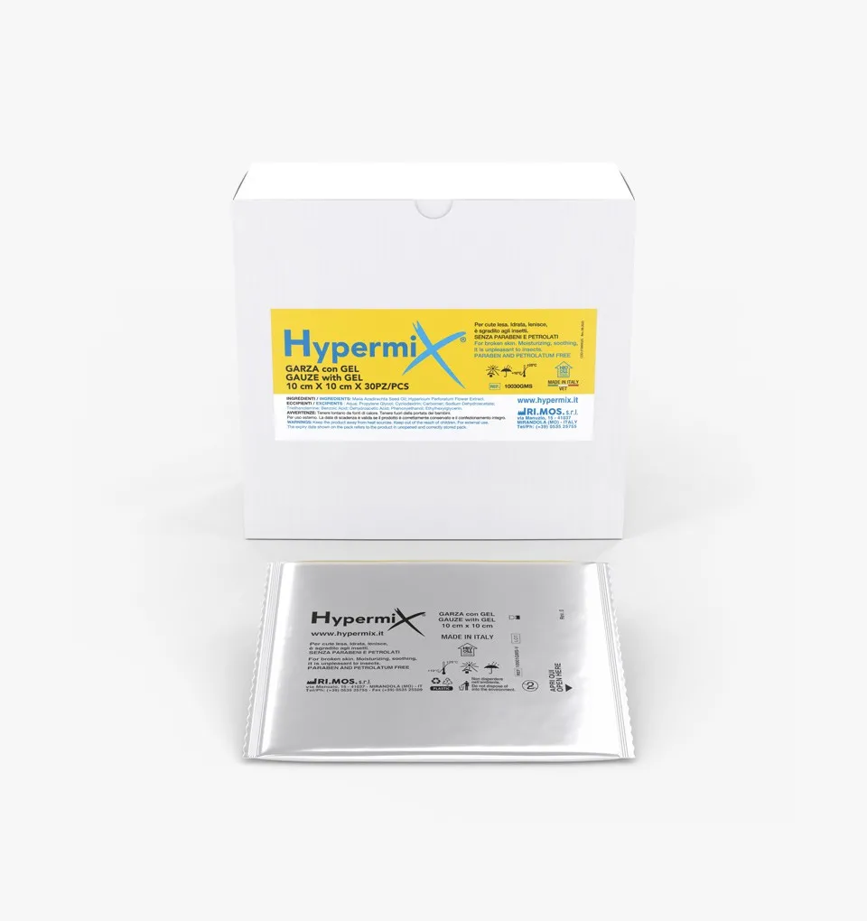 Hypermix® Medicated gauzes 30pcs for animals, for skin lesions, wounds and burns
