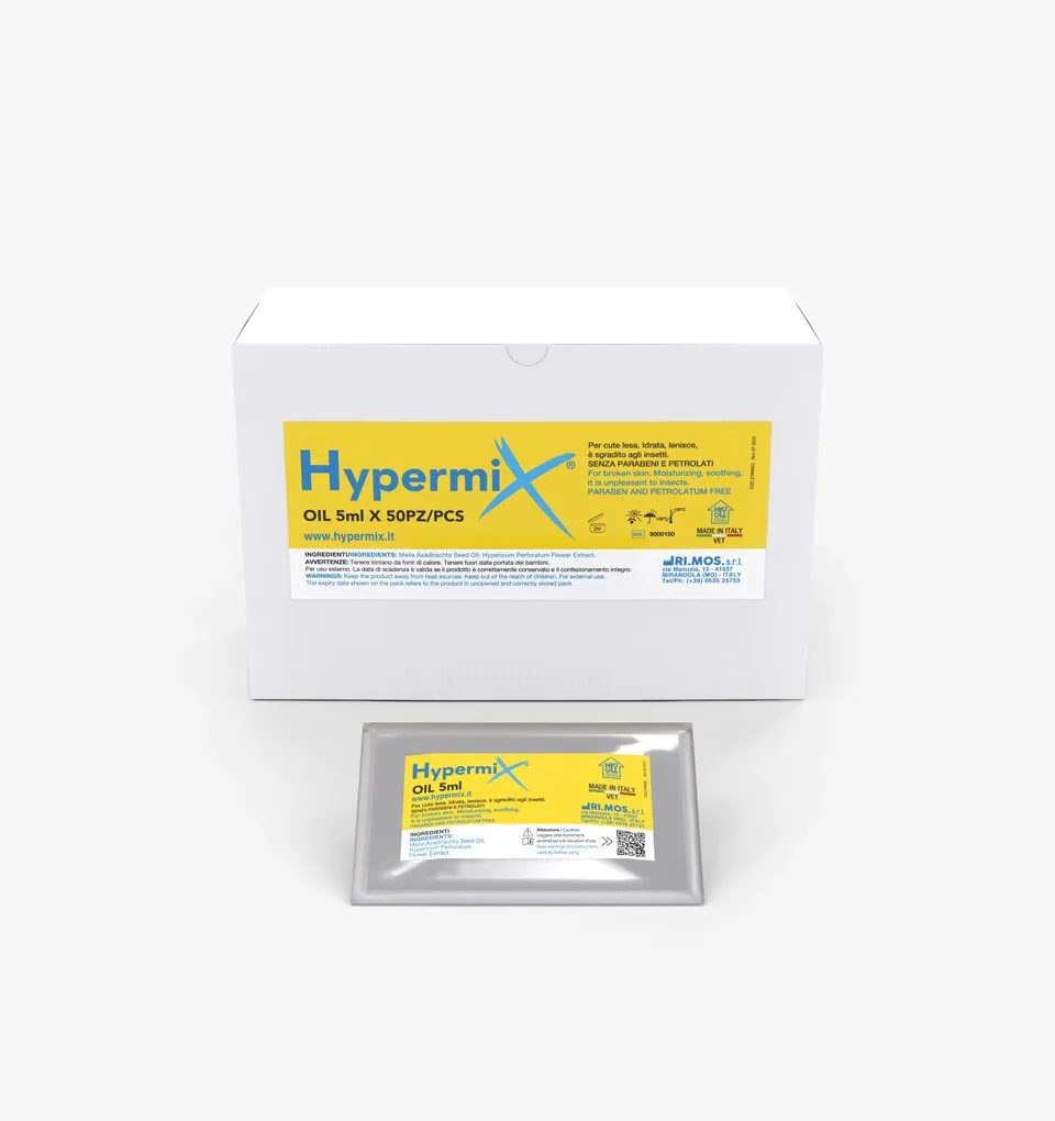 Hypermix® Oil vials for the treatment of wounds and skin lesions in animals 50pcs of 5 ml